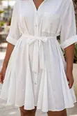 White Wrap Dress - Brand New - 1