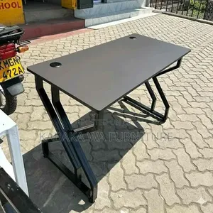 Modern Office Desk with Drawers and Shelves