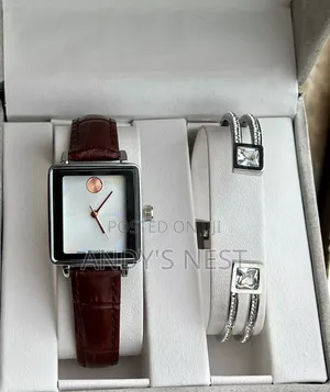 Brown Movado Ladies Watch with Bangle