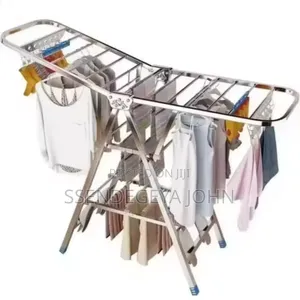 Heavy-Duty Foldable Gullwing Clothes Drying Rack