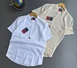 Men's Half-Sleeve Casual Cotton-Linen Shirt - 2