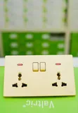 Black Multiple Double Socket - 2