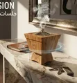 Porodo Lifestyle Classic Wood-Finish Portable Incense Burner - 2