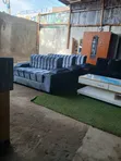 Grey Sofa Set with Cupholders - Brand New - 2