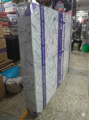 5x6 Inch Deluxe Quilted Rosefoam Mattress - Multicolor