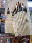 Set of 12 Watercolor Paint Brushes - 1