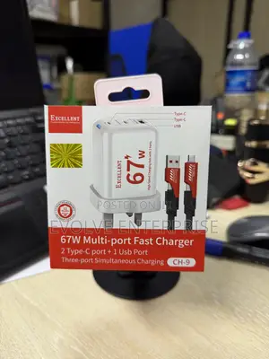 Excellent 67W Multi-Port Fast Charger (2C+1A)