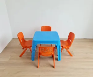 Kids Plastic Table and Chairs Set