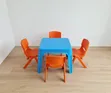 Kids Plastic Table and Chairs Set - 1