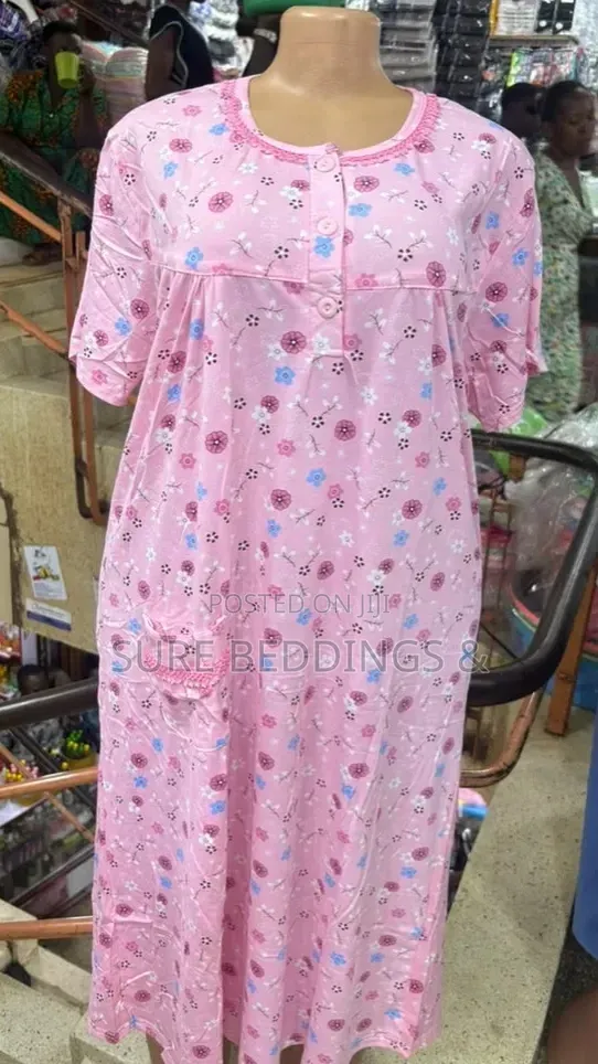 Cotton Free Size Night Gown - 1