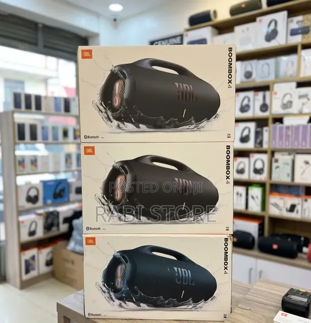 JBL Boombox 4 Bluetooth Speaker - Black or Blue - 1