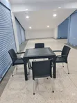 Rattan Side Bar and Restaurant Plastic Table and Chairs - 2