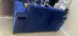 Clean 2-Seater Royal Blue Sofa + 2 Pillows - 2