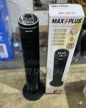 Max Plus 29-Inch Oscillating Tower Fan with Timer