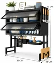 6-in-1 Over Sink Dish Rack with Cabinet - 1