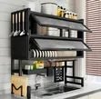 6-in-1 Over Sink Dish Rack with Cabinet - 2