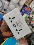 Double Socket with USB Ports - 1