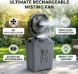 Rechargeable Portable Bucket Misting Fan - 2