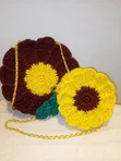 Handmade Crochet Bag - Mummy & Daughter Daisy Flower - 1