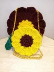 Handmade Crochet Bag - Mummy & Daughter Daisy Flower - 2