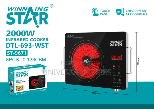 Winningstar Electric Infrared Cooker Vitro Ceramic Panel - 1