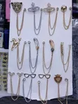 Handmade Suit Lapel Chains / Brooches - 1