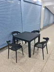 Compound Dining Plastic Table and Chairs - 2