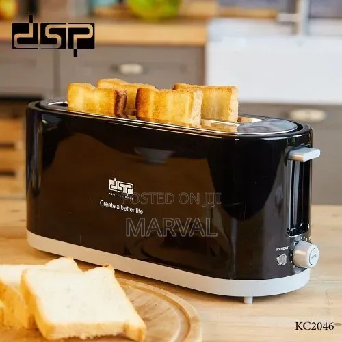 DSP Large 4 Slice Toaster - 1400W, 7 Temp Settings - 1