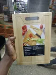 Rectangular Bamboo Cutting Board with Handle - 2