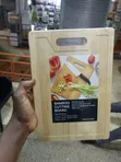 Rectangular Bamboo Cutting Board with Handle - 3