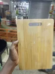 Rectangular Bamboo Cutting Board with Handle - 4