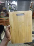 Rectangular Bamboo Cutting Board with Handle - 5