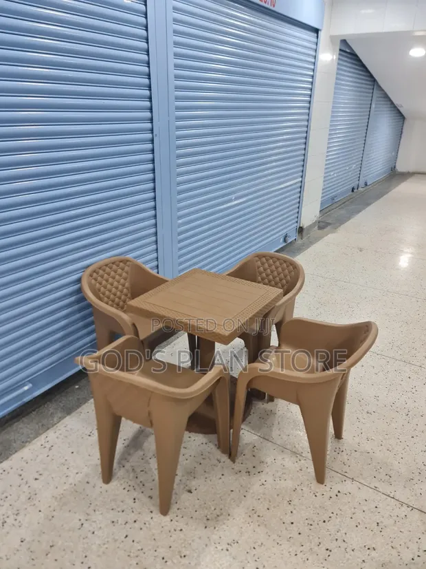 Canadian Plastic Bar and Restaurant Table and Chairs - 1