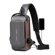 Crossbody Travel Chest Pack with USB Charger & Lock - 2