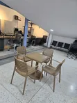 Brand New Outdoor Plastic Table and Chairs Set - 1