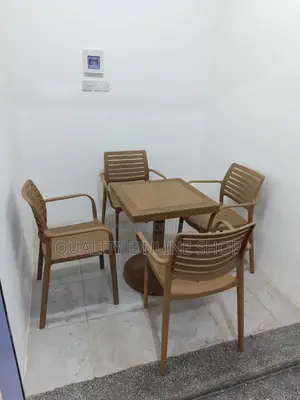 Plastic Dining Table and 4 Chairs