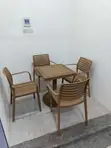 Plastic Dining Table and 4 Chairs - 2