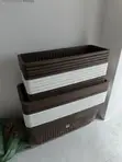 Extra Large Rectangular Plastic Flower Pots - 1