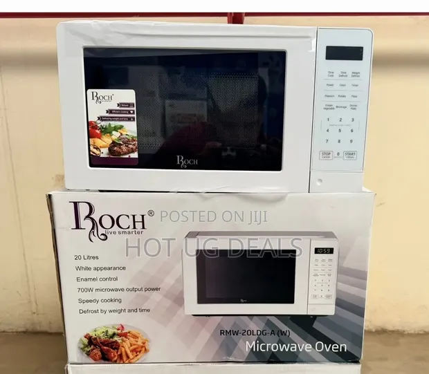 Roch 20L Digital Microwave Oven with Mirror Door - White - 1