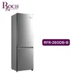 Roch 260L Double Door Bottom Freezer Refrigerator - Silver - 2