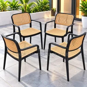 Stackable Plastic Chairs with Armrests (Brand New)
