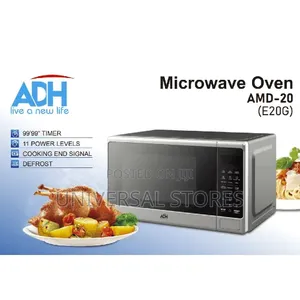 ADH 20 Litre Digital Microwave Oven - Black/Silver