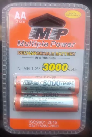 MP Rechargeable AA Batteries (1.2V, 3000mAh)