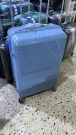Large Rubber Suitcase - Blue - 1