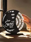 Wooden Perpetual Desk Calendar - Home Sweet Home - 3