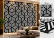 3D Geometric Cube Wall Panels with Backlighting - 2