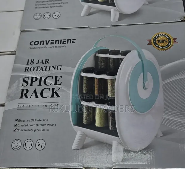 18 Jar Rotating Spice Rack - 1