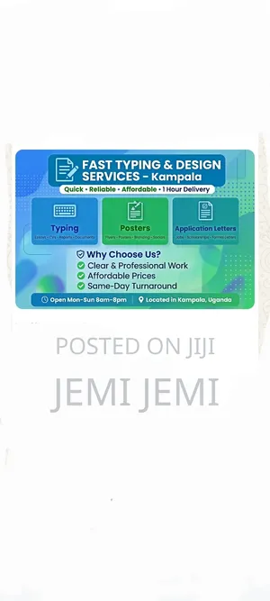 Professional Typing and Design Services