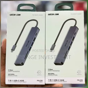Green Lion 7-in-1 USB-C Hub with 4K HDMI & 87W PD