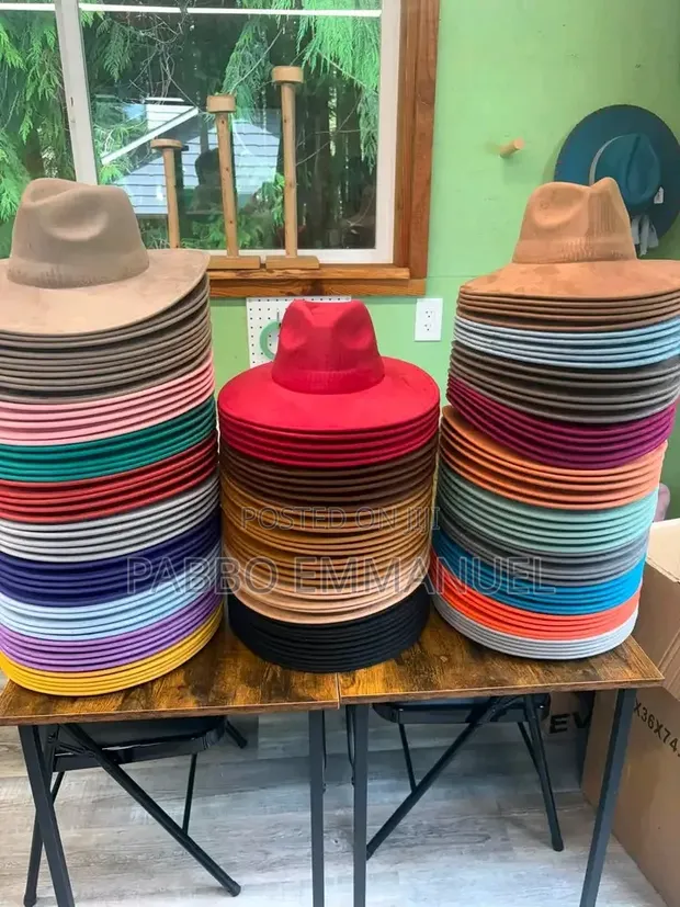 Suede Fedora Hats - 1